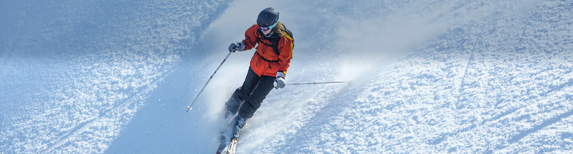 Overhead skier image