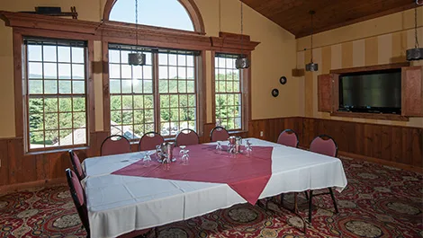 Jericho room set-up for event