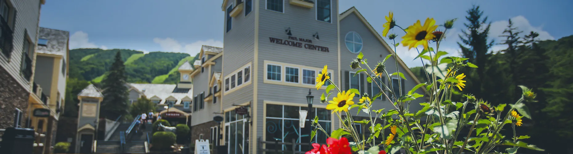 Jiminy Peak base area in the summer